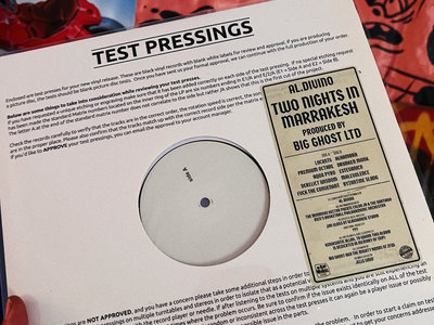 SIGNED TWO NIGHTS IN MARRAKECH TEST PRESS main photo