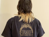 Desolation's Flower Shirt - Copper Ink on Black photo 