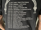 LIGHTS ON EUROPE 2023 Tour T-shirt, Black photo 