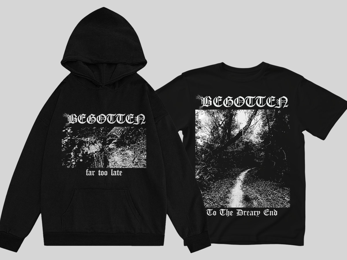 To The Dreary End T- Shirt + Far Too Late Hoodie Bundle