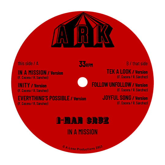 I-Man Cruz - In A Mission LP | A-LONE REGGAE SHOP