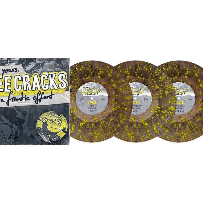20 Years. A Frantic Effort – 3x10" Clear & Black Insomnia Vinyl w/ Neon Yellow Splatter
