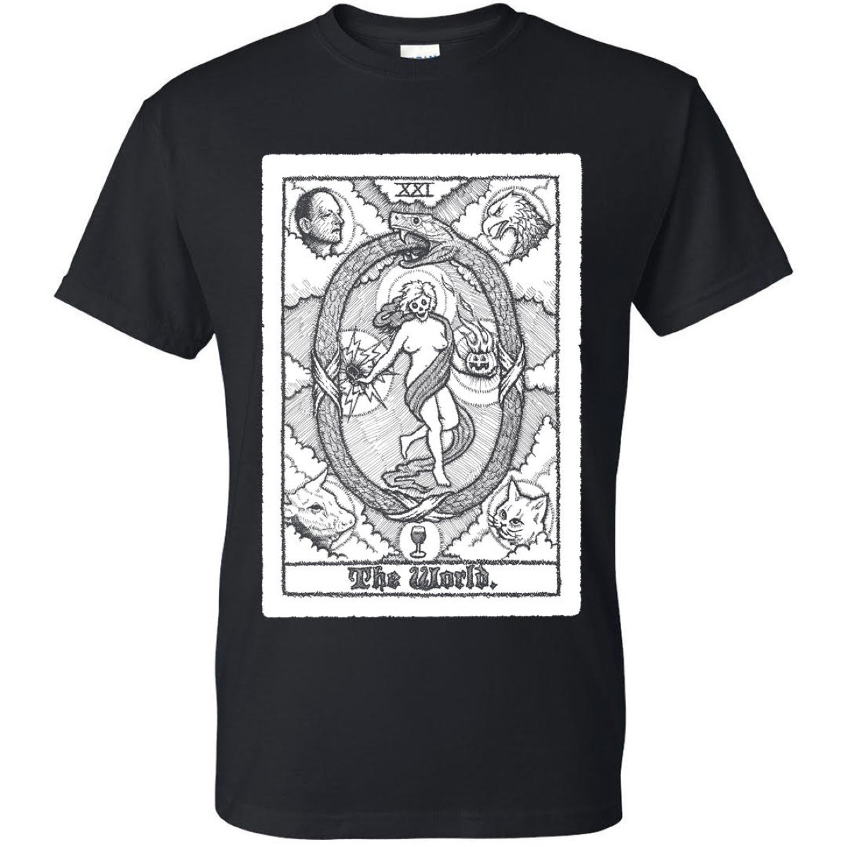 World/Inferno The World Tarot card t-shirt PRE-ORDER | Jack