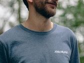 Blue embroidered & organic Josh Island t-shirt photo 