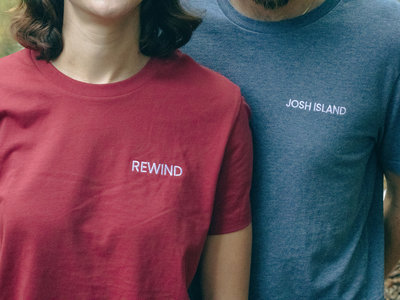 Red embroidered & organic Rewind t-shirt main photo