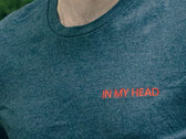 Grey embroidered & organic In My Head t-shirt photo 