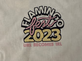 FLAMINGOFEST 2023 | Screen Printed White T-Shirt photo 