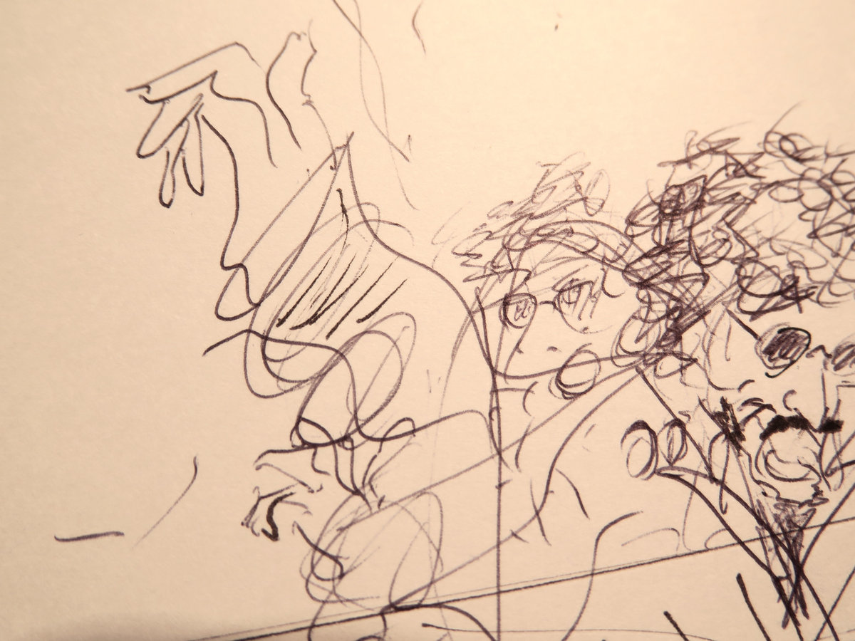 Keith Jarrett' 12x16 Ink. Original new work, signed dated 2023