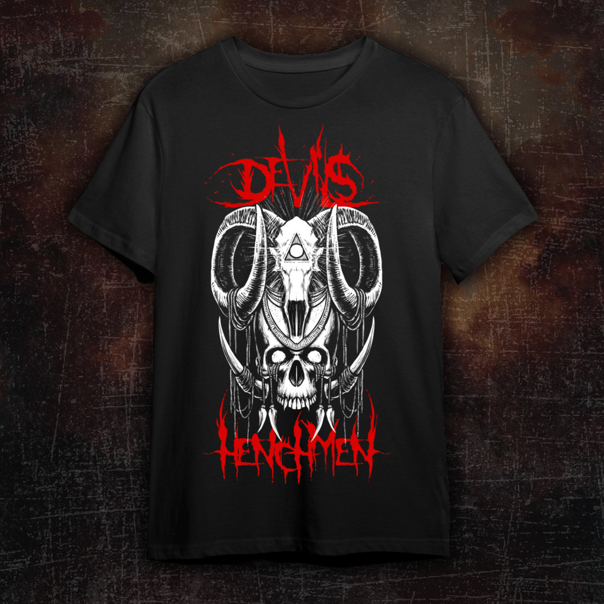 Horns & Skull T-shirt | Devils Henchmen