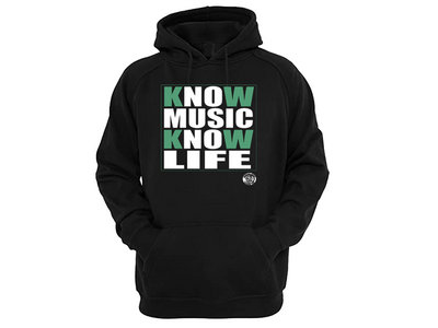 "Know Music, Know Life" Black Hoodie main photo