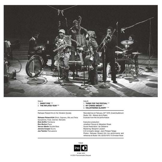 Live in Paris (1970) | Rahsaan Roland Kirk | Transversales Disques