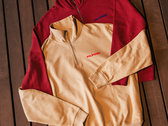 Desert Dust & Orange Polifonic Logo Sweater with zip photo 