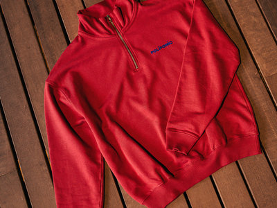 Red Earth & Electric Blue Polifonic Logo Sweater with zip main photo