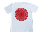 WPT087 - White T-Shirt W/ Red Embroidery & Back Print photo 