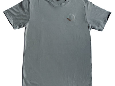 WPT090 - Off-Grey T-Shirt W/ Brown/Green Embroidery & Back Print main photo