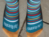 Swingrowers 'Educated Feet' Socks & Christmas Card Bundle. photo 