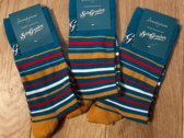 Swingrowers 'Educated Feet' Socks & Christmas Card Bundle. photo 
