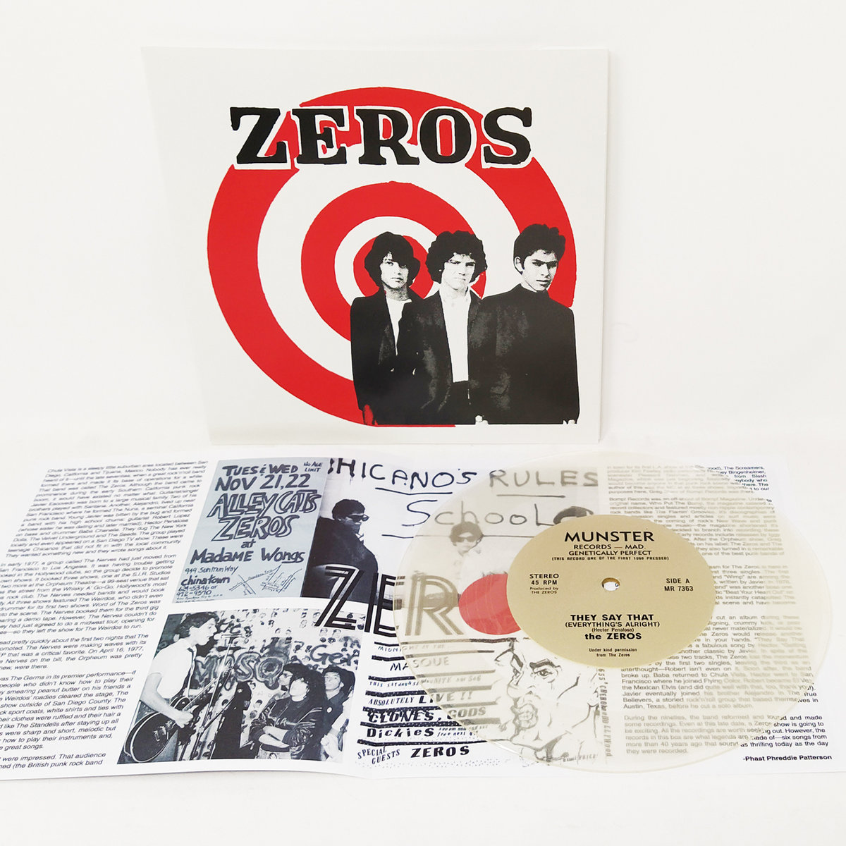 They Say That (Everything’s Alright) / Getting Nowhere Fast | THE ZEROS ...
