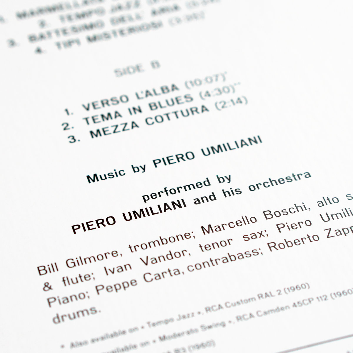 A TEMPO DI JAZZ | Piero Umiliani E Il Suo Complesso | Sonor Music 