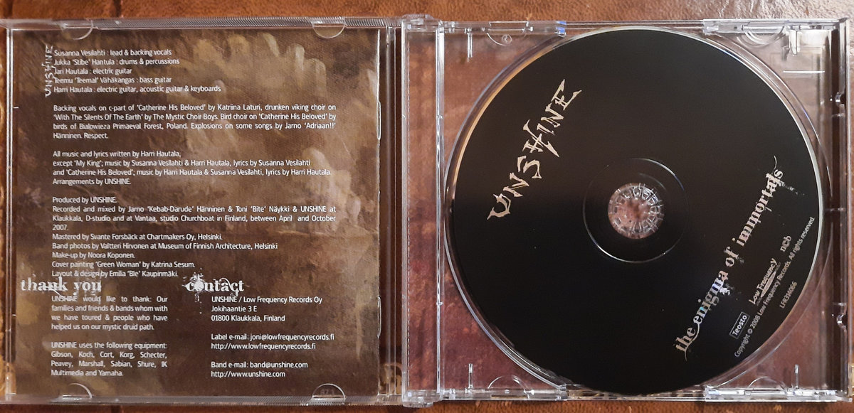 洋楽 UNSHINE - The Enigma of Immortals 洋楽 UNSHINE - The Enigma of Immortals the enigma of