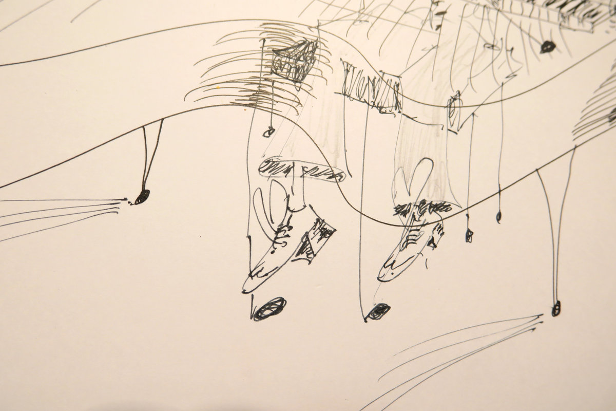 Vince Guaraldi & Snoopy' 12 x16in Ink. Original signed dated