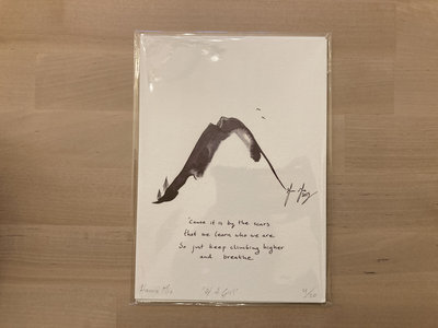 Signed limited Print - Lyrics from "Of A Girl" main photo