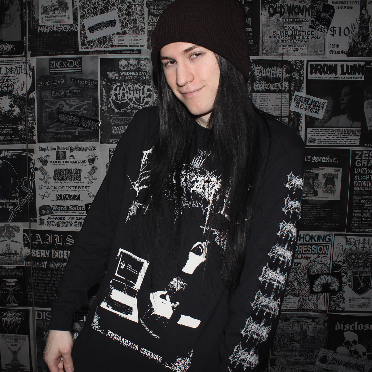トップス archive comme ca ism grunge long sleeve Verdusa Women's Goth Grunge Clothes Y2K Mesh Long Bell