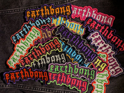 Earthbong embroidered logo patch main photo