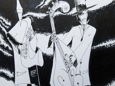 'Polarity' The art of jazz 12x 16 Ink, 300gsm art card. original signed dated main photo
