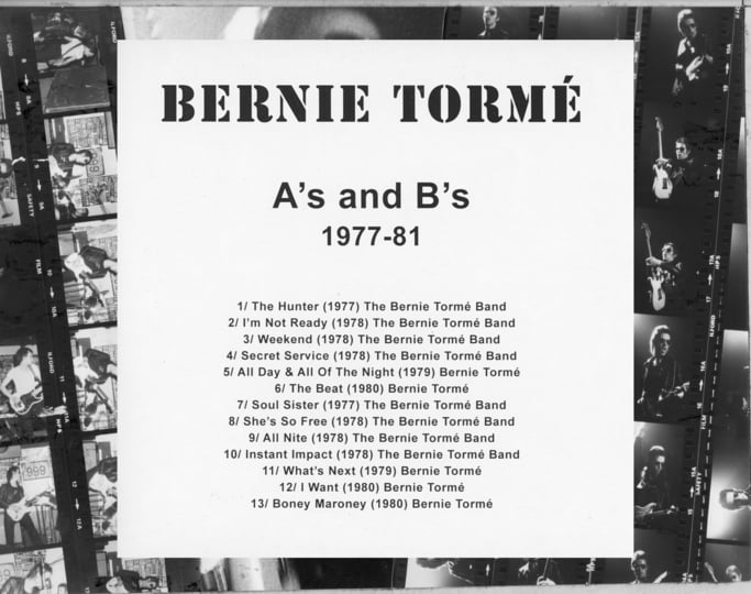 A's and B's 1977-81 Limited Edition | Bernie Tormé | Bernie Torme