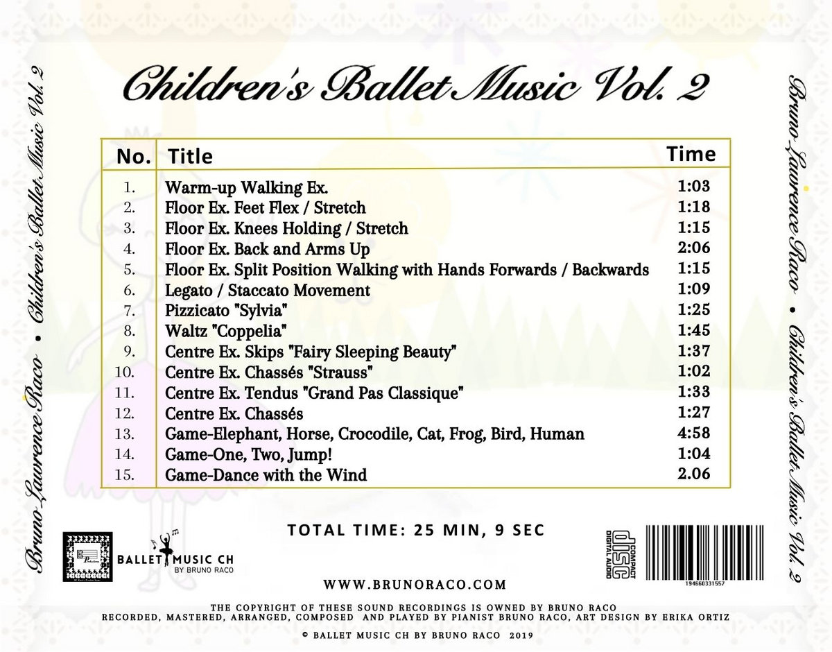 Children's Ballet Music, Vol. 2 Bruno Lawrence Raco / Ballet Music CH Bruno Raco / Ballet