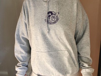 Backpack Records Hoodie - Grey with Purple Print main photo