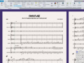 'Camouflage' Sheet Music Full Score/Parts + Notation Software Files (.sib, .musx, .mxl) photo 