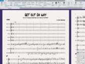 'Get Out Da Way' Sheet Music Full Score/Parts + Notation Software Files (.sib, .musx, .mxl) photo 
