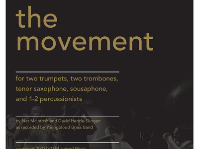 'The Movement' Sheet Music Full Score/Parts + Notation Software Files (.sib, .musx, .mxl) main photo