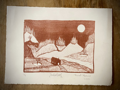 ISOLATION, Original Lithography Print by Russell Menzies from 2001. main photo