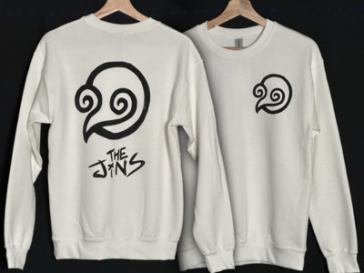 The Jins white swirly bird sweater main photo