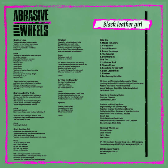 Abrasive Wheels ‎– Black Leather Girl Abrasive Wheels – Black Leather Girl LP - kaufen im Online-Shop