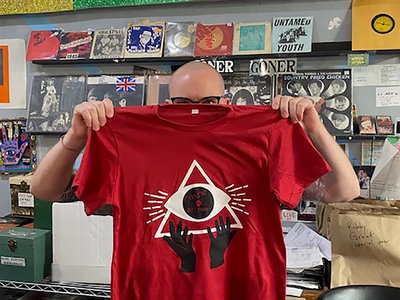 Goner Records Pyramid Power T-Shirt - Red main photo