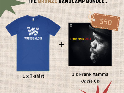 Bronze Bundle: Blue Wantok T-shirt + Frank Yamma 'Uncle' main photo