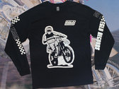 'Eglo Records On The Track' Black Long Sleeve T-shirt photo 