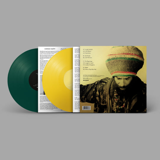 英LP Congo Natty Jungle Revolution (2LP) (10 Year Anniversary Editio BD227X Big Dada Recordings  /00460 Congo Natty - Jungle Revolution (YELLOW & GREEN VINYL