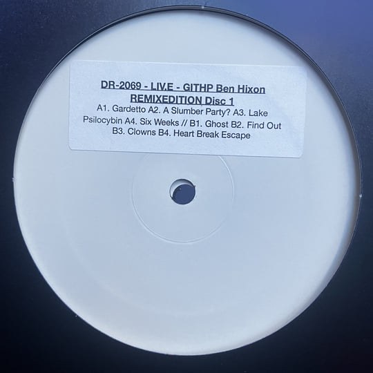 Liv.e - GITHP Ben Hixon REMIX EDITION (vinyl) | Ben Hixon