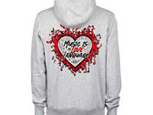 Music Is My Love Language Gray Hoodie (Front & Back) photo 