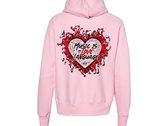 Music Is My Love Language Light Pink Hoodie (Front & Back) photo 