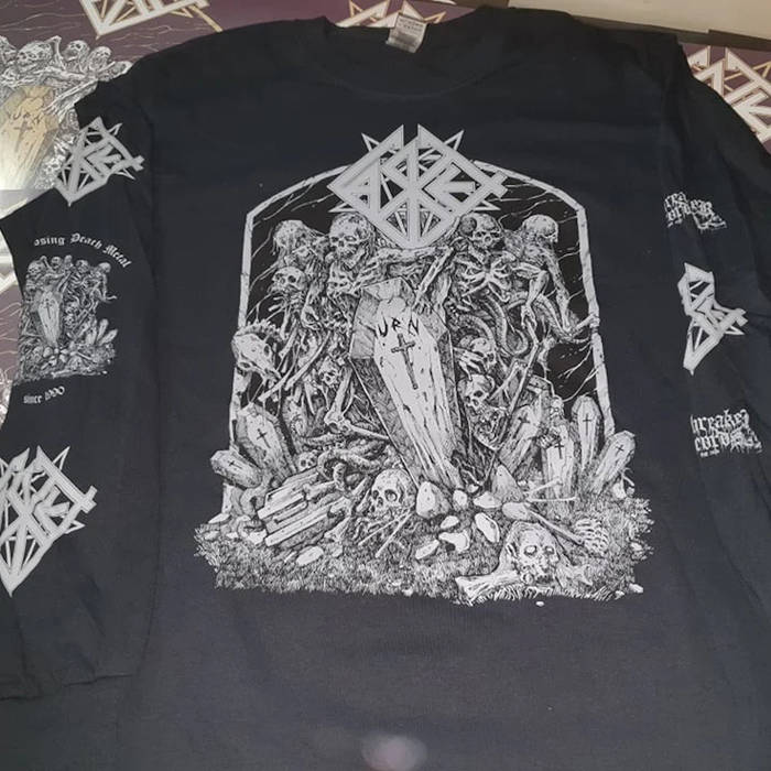 Urn Longsleeve black (grey print)