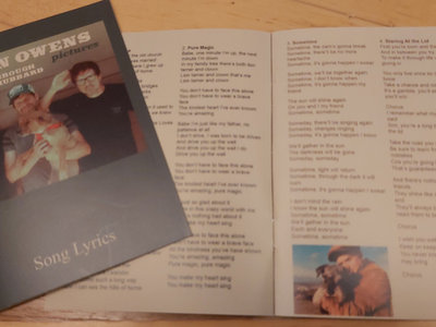 8 page Lyrics Booklet for Pictures main photo