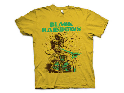 BLACK RAINBOWS T-SHIRT #024 yellow main photo