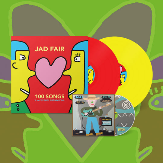 LP Jad Fair 100 Songs - A Master Class In Songwriting KRS800 Kill Rock Stars /00260 Jad Fair \\u2013 100 Songs (A Master Class In Songwriting) [LTD 2xLP