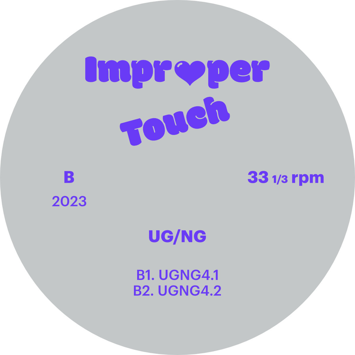 洋楽 UG/NG Improper Touch 2023 0034729846_10.jpg